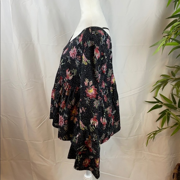 True Craft Flare Sleeve Floral Blouse - Picture 3 of 4